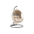 **Fauteuil suspendu en rotin avec support en acier**