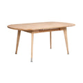 **Table de salle à manger en bois avec pieds en métal**